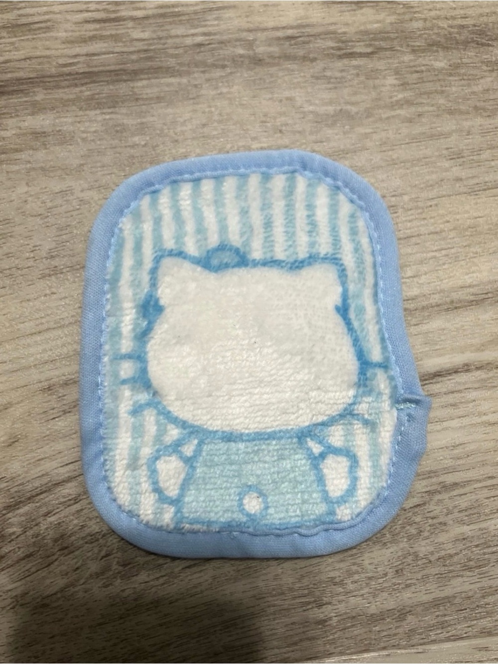 Blue hello kitty Print reusable makeup remover Cleaning Pad